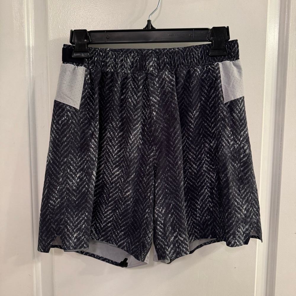 Lululemon Surge Short *6" Updated Bleached Herringbone Multi